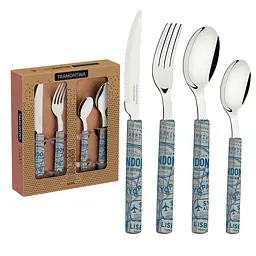 Набір столових приборів Bliss light gray, 16 предметів TRAMONTINA kuh0016258 - мініатюра 2