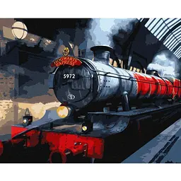 Картина за номерами Harry Potter Гоґвортський експрес 40х50 см з фарбами металік extra (KHO5210)