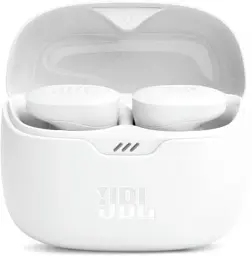 Навушники бездротові JBL Tune Buds, White, Bluetooth, мікрофон, акумулятор 70 mAh, чохол з функцією зарядки, технологія "JBL Pure Bass Sound" (JBLTBUDSWHT) - мініатюра 2