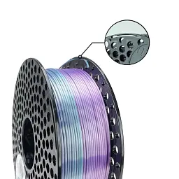 Пластик для 3D-принтера AzureFilm PLA SILK 1,75mm 1kg Rainbow Aurora (FL171-6145) - мініатюра 2