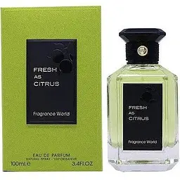 Оригінал Fragrance World Fresh As Citrus 100 мл парфумована вода