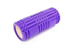 Масажний ролик EasyFit Grid Roller 33 см v.1.0 Фіолетовий (EF-2019-V)