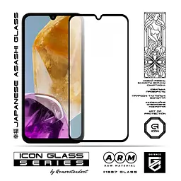Захисне скло для Samsung Galaxy M15 5G (M156), Icon, 2.5D загартоване скло, повне проклеювання, глянсове, удароміцне, з олеофобним покриттям, сумісне з чохлами, міцність 9H, проста установка, ArmorStandart (ARM74367) - мініатюра 2