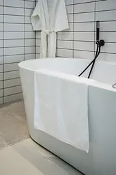 Килимок махровий Ecotton 50х70 см 650 гр./м рушник для ніг білий для ванної кімнати (20323)