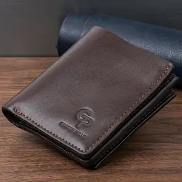Вертикальне глянсове портмоне з накладною монетницею Grande Pelle 11330 - мініатюра 1