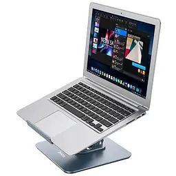 Підставка для ноутбука Hoco PH52 Might metal rotating tablet desktop holder Metal Gray - мініатюра 3