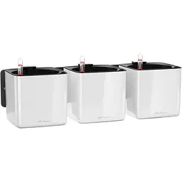 Комплект вазонів Lechuza Green Wall Home Kit Glossy 48х6х14 см білий (13523)