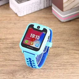 Дитячий годинник SMART BABY watch SK-008 з камерою та GPS блакитні - мініатюра 2