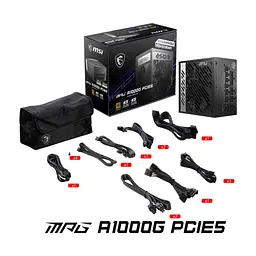 Блок живлення MSI 1000W (MPG A1000G PCIE5) - мініатюра 6