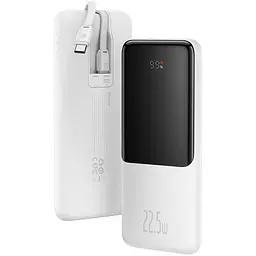 Портативна батарея Powerbank Baseus Elf Digital Display Fast Charge 10000 mAh 22.5W PPJL010002 White