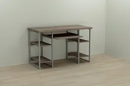 Комп'ютерний стіл Ferrum-decor Тім 75x140x70 сірий ДСП Дуб Сонома Трюфель 32мм (FRD-101904)