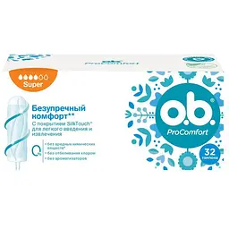 Тампони o.b. ProСomfort Super 32 шт.