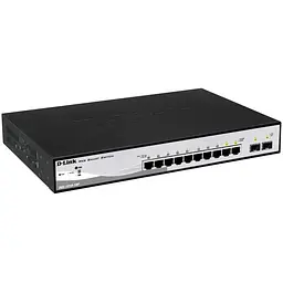 Комутатор DGS-1210-10P 8xGE PoE, 2xSFP, WebSmart D-Link teh0018097