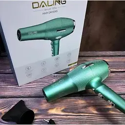 Фен для волосся Daling DL-3029 з концентратором 3200 Вт Зелений - мініатюра 5