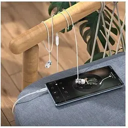 Навушники Hoco M106 Fountain metal with mic silver 39187 - мініатюра 6