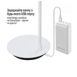 Настільна лампа ColorWay Portable & Flexible 360, 4W, battery 1800 mAh (CW-DL12FB-W) - мініатюра 9