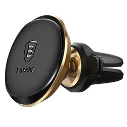 Автомобільний тримач холдер Baseus Magnetic Air Vent Car Mount Holder SUGX-A0V Gold - мініатюра 2