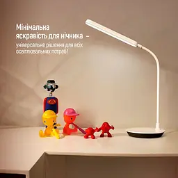 Настільна лампа ColorWay Portable Flexible 360, 1800 мАг 4 Вт (CW-DL12FB-W) - мініатюра 13