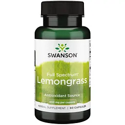 Лемонграс Swanson Full Spectrum Lemongrass 400 мг 60 капсул