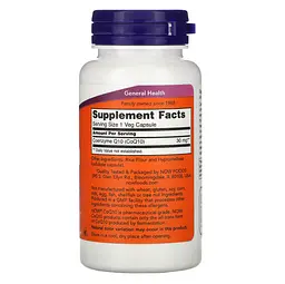Коэнзим Q-10 Co Q10 30 mg 60 капсул NOW vit0005730 - миниатюра 2