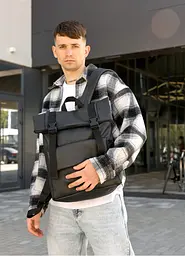 Чоловічий рюкзак Sambag RollTop Milton чорний 41 х 30 х 16 см (24251001m) - мініатюра 3