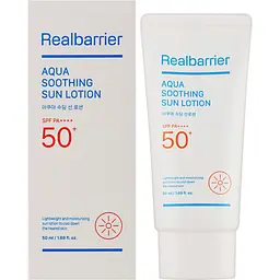 Зволожуючий сонцезахисний лосьйон Real Barrier Aqua Soothing Sun Lotion SPF50+PA++++ 50 мл