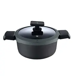 Каструля з кришкою MasterPro Gastro reeco BGMP-8107 24 см 4.7 л чорна - мініатюра 2