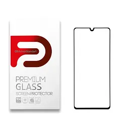 Захисне скло для Samsung Galaxy A41 (A415), Full Glue, 2.5D, на весь екран, глянцеве, загартоване 9H, повне проклеювання по всій поверхні, з чорною рамкою, протиударне, ArmorStandart (ARM56260-GFG-BK)