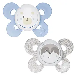 Силіконова пустушка Chicco Physio Comfort, 0-6 міс., блакитна, 2 шт. (74931.21.00.00) - мініатюра 4