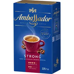 Уцінка. Кава мелена Ambassador Strong, 225 г (854224) 