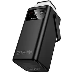 Портативний ЗП Power Bank Borofone BJ65B High 22.5W+PD20W with cable 80000 mAh Black - мініатюра 6