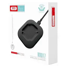 Бездротовий зарядний пристрій XO WX017 10W wireless fast charger Чорний - мініатюра 3