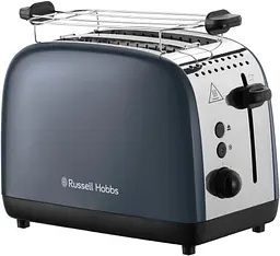 Тостер Colours Plus 1600Вт, підігрів, розморожування, метал., сірий Russell Hobbs kuh0014905