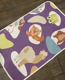 Багаторазова пелюшка Pelushka Animals 60х60 см - мініатюра 4
