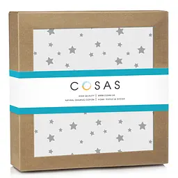 Пелюшки фланелеві Cosas Grey Stars 100х120 см (FlannelDiapers_StarGrey_100x120) - мініатюра 2