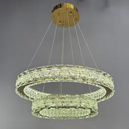 Люстра кільця Linisoln 7896-60*40 метал, кришталь, LED, 120-50 см, 60*40 см, 65 Вт - мініатюра 4