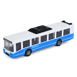 Іграшковий інерційний Автобус 6334(Blue) гумові колеса, 16 см - мініатюра 4