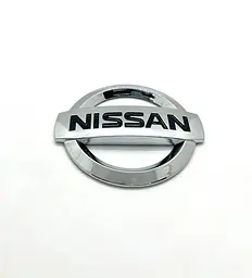 Емблема решітки задня для Nissan Хром 105х90 мм Пластик на скотчі (Завод) - мініатюра 3