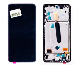 Дисплей Xiaomi Poco F3/Mi11i/K40 OLED чорний + рамка