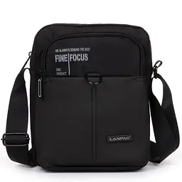 Чоловіча сумка-планшет Lanpad чорний (LAN65318 black) - мініатюра 2