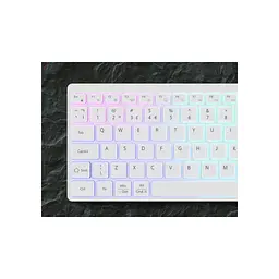 Клавіатура Canyon HKB-W11 Slim Dual Mode Wireless/Bluetooth RGB UA White (CNS-HBTK11W) - мініатюра 6