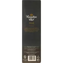 Віскі Canadian Club Original 5 yo Blended Canadian Whisky, 40%, 1 л - мініатюра 2