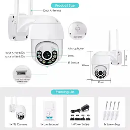 Камера відеоспостереження XPRO PTZ Wi-Fi Outdoor Camera ICSEE 5MP оригінал 30 (MER-15337_1478) - мініатюра 9
