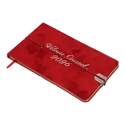 Щотижневик датований Buromax Velour 2026 153 x 87 мм штучна шкіра червоний (BM.2902-05) - мініатюра 2