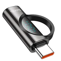 Перехідник Hoco UA32 Type-C male to Type-C female display adapter Black - мініатюра 3