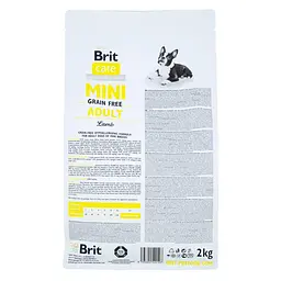 Сухий корм Brit Care GF Mini Adult 2 кг Lamb для собак малих порід (ягня) - мініатюра 3