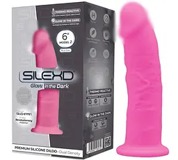 Фалоімітатор SilexD Robby Pink Glow in the dark SILEXD SO7032 92896