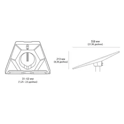 Кріплення перехідника для труб Starlink Standard Pipe Adapter до Starlink Gen3 REV4 (73-00575) - мініатюра 13