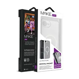 Чохол MAKE Apple iPhone 17e/16e Crystal Magnet Pro