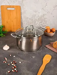Каструля з кришкою Krauzer Universal 78337 24 см 6 л сіра - мініатюра 7